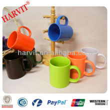 11oz Farbe glasierte Teebecher Tasse Tasse